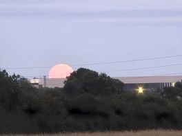 Had the amazing view of a lovely strawberry moon as the camp is quite open.