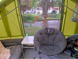 View of the river from the tent