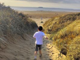Coastal path from site to beach approx 15mins walk