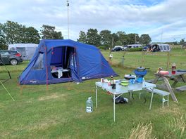 All set up ready to relax