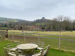 Each pitch enjoys its own table and chairs and these stunning views.