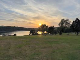 Sunset over the reservoir