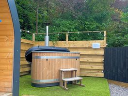 Hot tub was perfect and was heated up for us when arrived