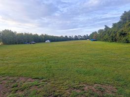 View from toilet block looking out at site