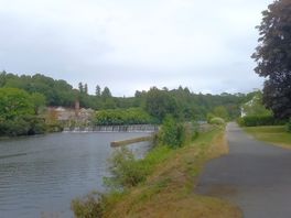 Along the river/canal