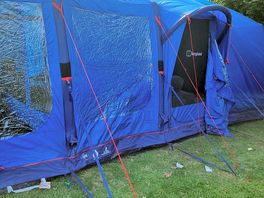 Tent against the trees