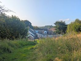 View from our site towards main house/bunkhouse/shower area