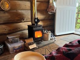Cosy and warm you will not be cold in the cabin
