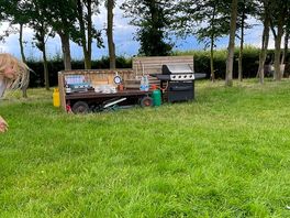 Outdoor cooking area