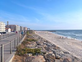 Boardwalk along the sea front at praia da vagueira