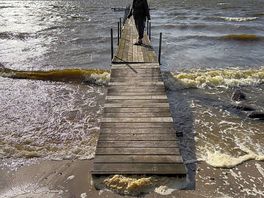 Beach during the storm