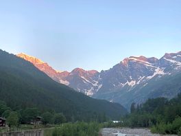 Early morning view from the campsite