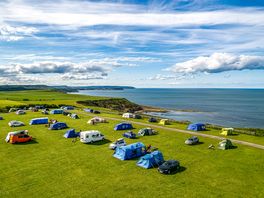 Camping Field at Crows Nest with sea views.