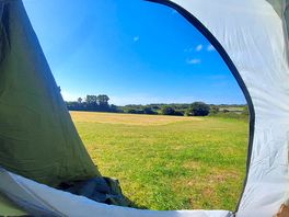 View from the inside, not too shabby! 1 of a few fields.