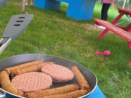The entertainment marquee kept the kids and adults entertained whilst it rained