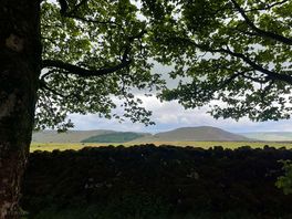 Mam tor viewed from the site.