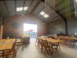 The converted barn with a bar open every evening