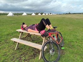 After a 27 mile off road cycle