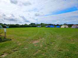 Tent pitches from the toilet block