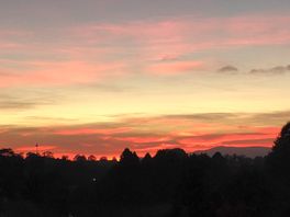 Sunset view in october.