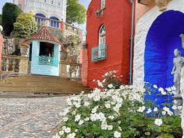 The many beautiful buildings in the village