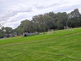 Football and playing area.