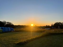 Sunset view from pitch