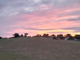 Sunset from pitch