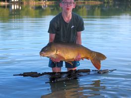 A decent carp caught by my son.