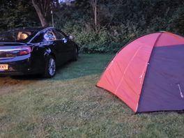 Flat site for the tent