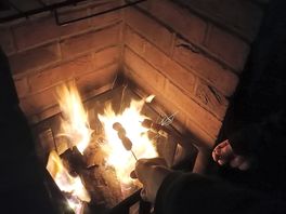 Fire at the evening