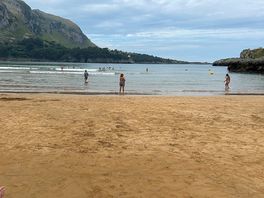The nearby beach