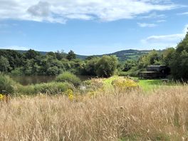View from our pitch, lake to left.