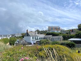 Porthcothan as viewed from the beach