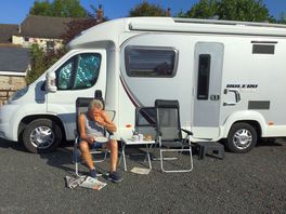 Plenty room for table and chairs etc