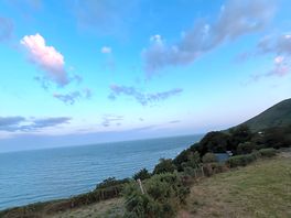 Sea view from tent