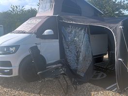 Camper van on pitch