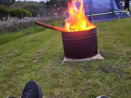 Firepit hired on site for those chilly evenings.