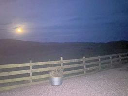 La nuit , la lune veille