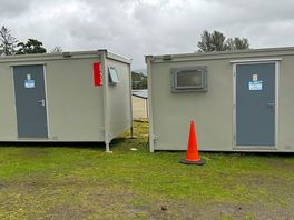 Temporary facility’s still in place late august 2024