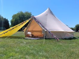 Four person bell tent exterior