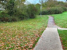 Walkway to restrooms