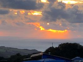 Sunset over coombe martin