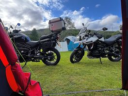 Bike parking next to your pitch 👍
