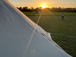 Beautiful sunset from our pitch