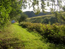 Sun of a Pitch with wondeful views over the valley beyond