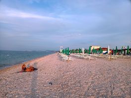 Beach is made from pebbles and you need to like it.