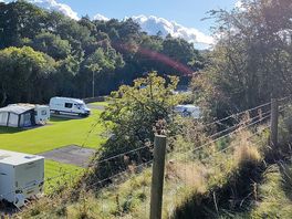 Looking over the tourers pitch