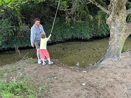 Rope swing we found 5 mins walk from site