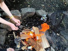 Roasting marshmallows